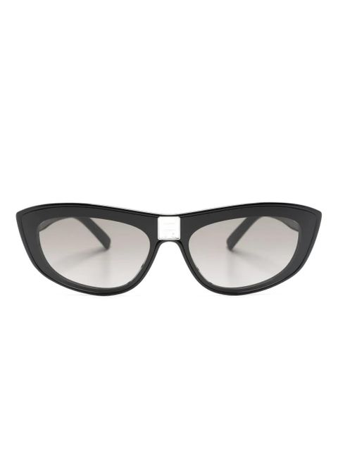 Givenchy Eyewear logo-plaque cat-eye sunglasses - Black - zdjęcie produktu nr 1