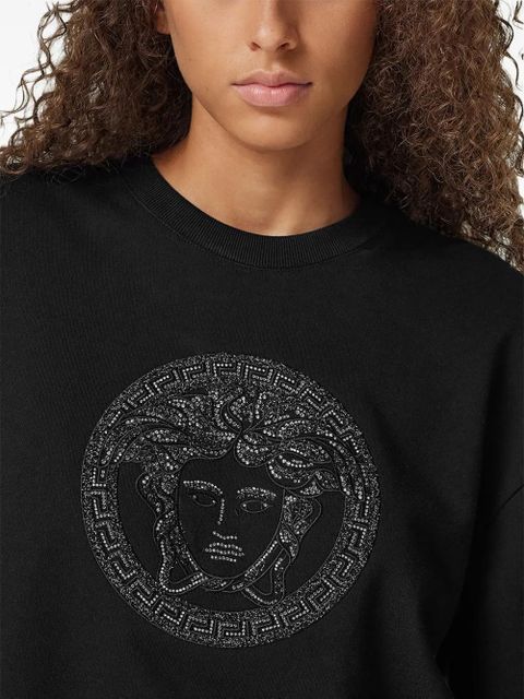 Versace Medusa-embellished sweatshirt - Black