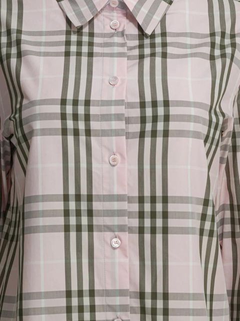 Burberry check-pattern cotton shirt - Pink