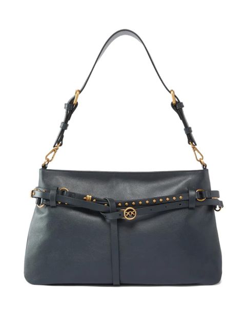 PINKO studded leather shoulder bag - Grey - zdjęcie produktu nr 1