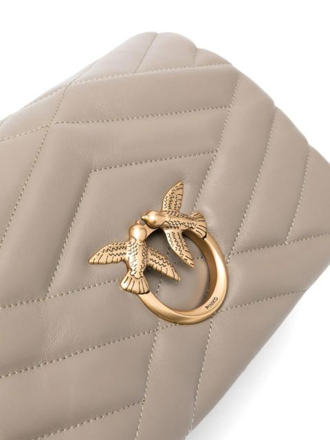 PINKO Classic Love Click Puff crossbody bag - Grey