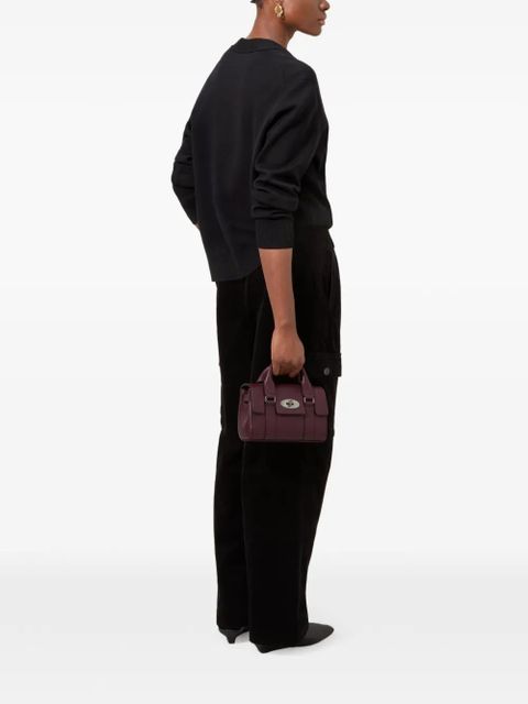 Mulberry mini Bayswater turn-lock tote bag - Purple - zdjęcie produktu nr 2