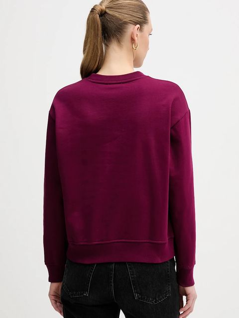 Calvin Klein Jeans bluza damska kolor fioletowy z aplikacją LV047E825G