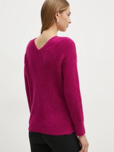 Morgan sweter z domieszką wełny MATILD3 damski kolor różowy MATILD3