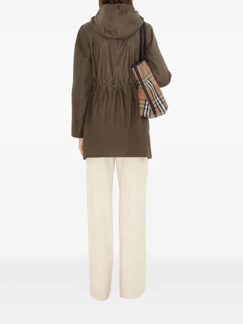 Burberry gabardine parka coat - Green