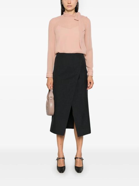 Gucci panelled midi skirt - Grey - zdjęcie produktu nr 2