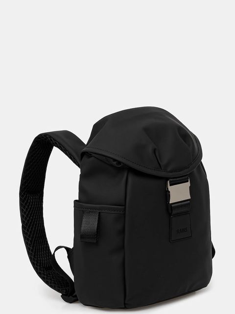 Rains plecak 12870 Valera Bucket Backpack Mini kolor czarny mały gładki 12870