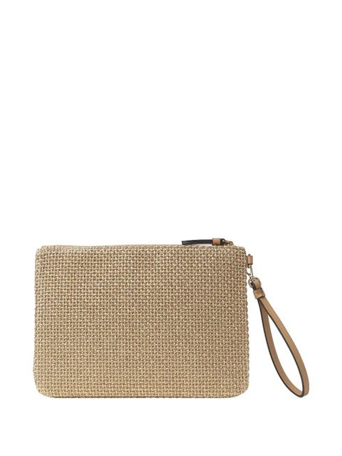 Jimmy Choo raffia clutch bag - Brown - zdjęcie produktu nr 2