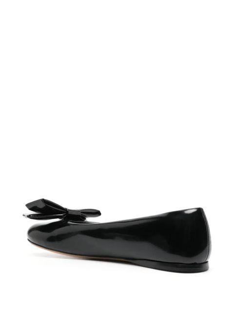 LOEWE Puffy leather ballerina pumps - Black