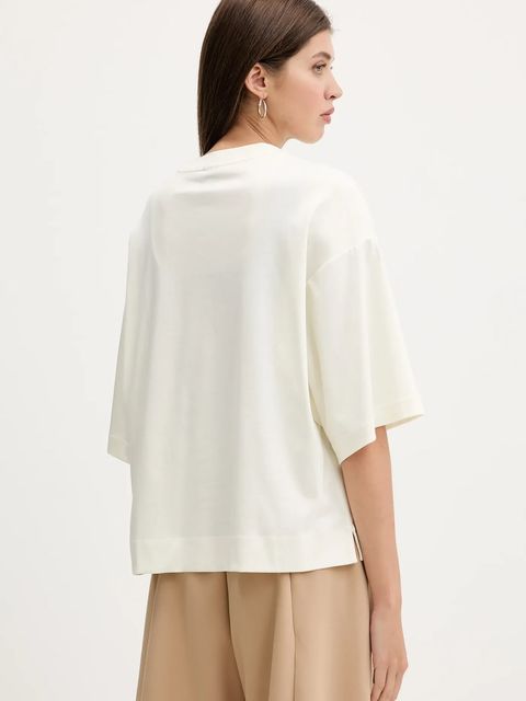 adidas t-shirt bawełniany ALL SZN damski kolor beżowy JV9888 - zdjęcie produktu nr 2