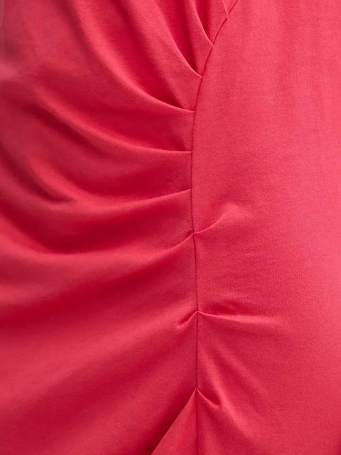 Pinko sukienka bawełniana kolor czerwony midi dopasowana 104614 A2HE