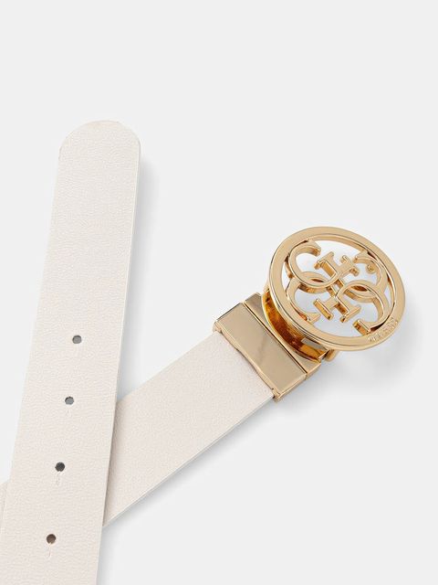 Guess pasek dwustronny NOELLE damski kolor biały BW9166 P4235 - zdjęcie produktu nr 2