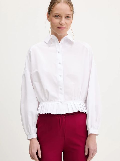 Answear.LAB koszula damska kolor biały regular z kołnierzykiem klasycznym - zdjęcie produktu nr 1