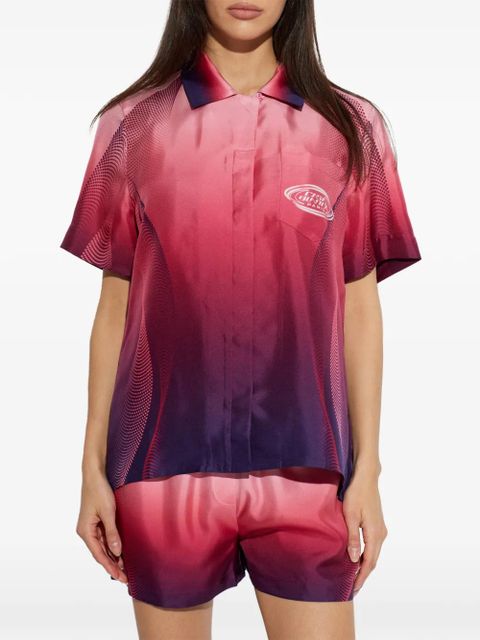 Casablanca gradient-effect polo shirt - Pink