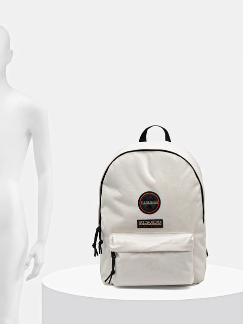 Napapijri plecak Voyage 3 kolor beżowy duży z aplikacją NP0A4GGHN1J1