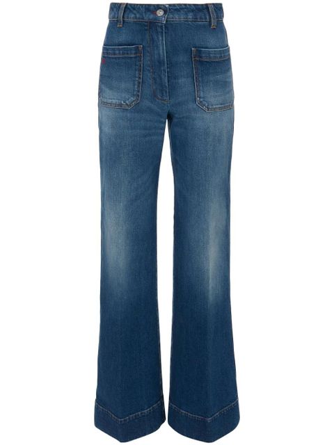 Victoria Beckham Alina flared jeans - Blue - zdjęcie produktu nr 2