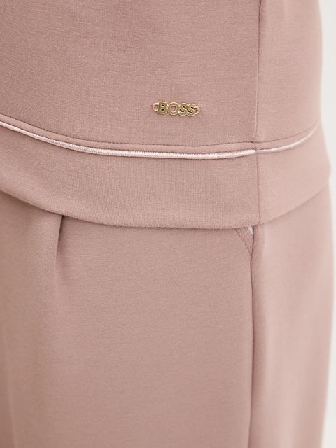 BOSS bluza damska kolor brązowy gładka 50545647