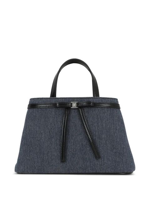 Ferragamo mini bow-detail tote bag - Blue - zdjęcie produktu nr 1