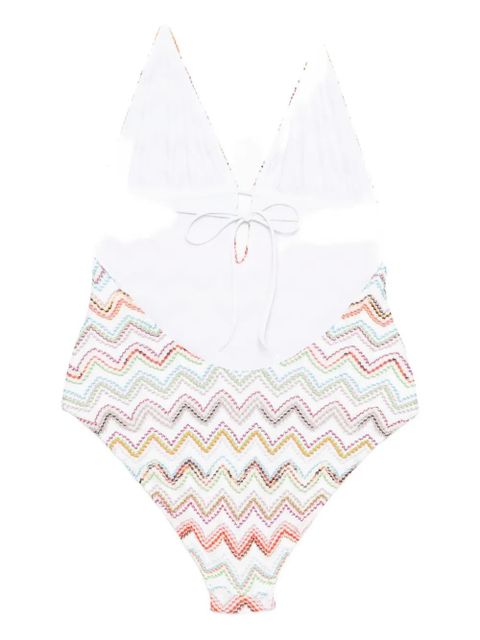 Missoni zig-zag swimsuit - White - zdjęcie produktu nr 2
