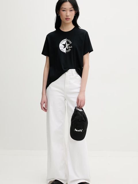 Converse T-shirt damski bawełniany - zdjęcie produktu nr 1