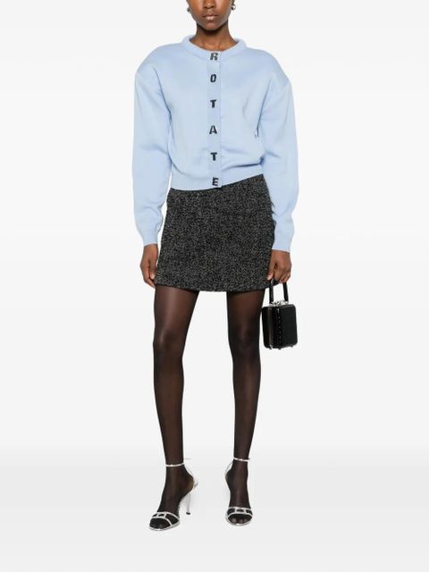 ROTATE BIRGER CHRISTENSEN logo-button cardigan - Blue - zdjęcie produktu nr 2