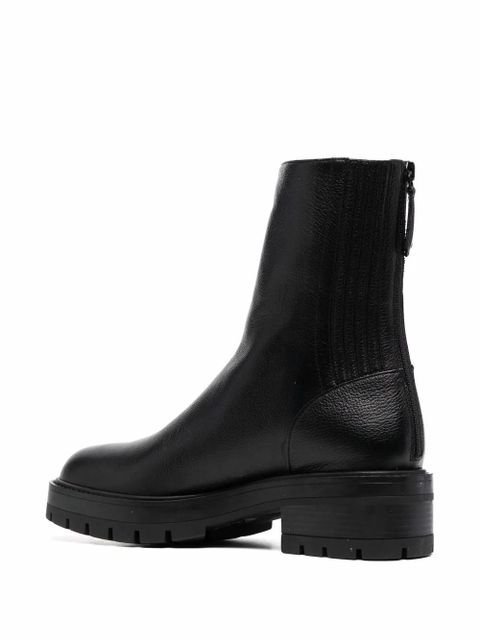 Aquazzura Saint Honore Combat almond-toe boots - Black - zdjęcie produktu nr 2