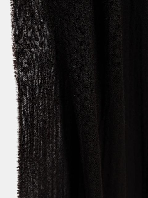 Lanvin szalik wełniany damski kolor brązowy gładki 710003794