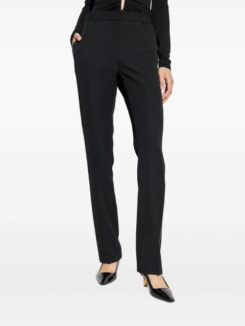 Versace embellished-trim tailored trousers - Black - zdjęcie produktu nr 2