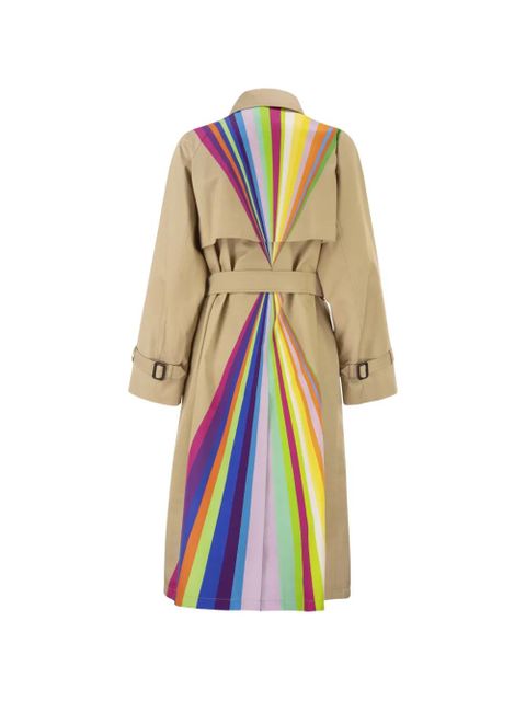 Weekend Max Mara Wkspalanca rainbow-print belted trench coat - Neutrals - zdjęcie produktu nr 2