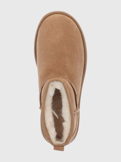 UGG śniegowce zamszowe Classic Ultra Mini kolor brązowy 1116109-CHE