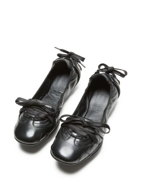 Acne Studios lace-up leather sneakers - Black