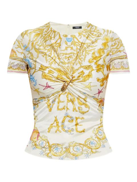 Versace safety-pin twisted top - White - zdjęcie produktu nr 1