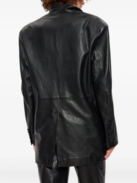 The Attico leather jacket - Black