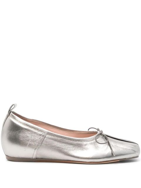 Simone Rocha pleated toe ballerina shoes - Silver - zdjęcie produktu nr 1
