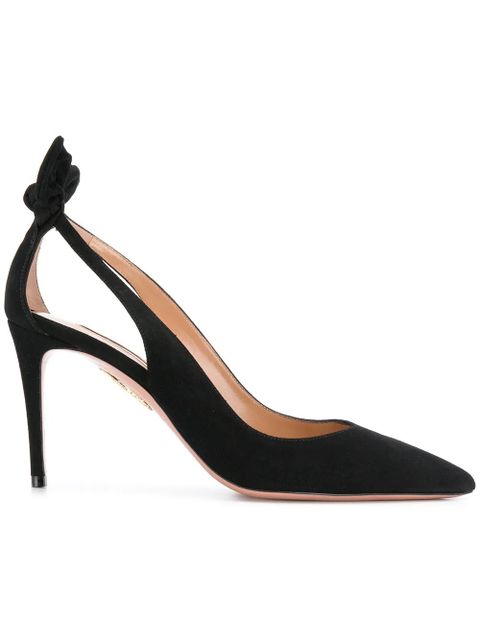 Aquazzura Bow Tie 85mm pumps - Black - zdjęcie produktu nr 1