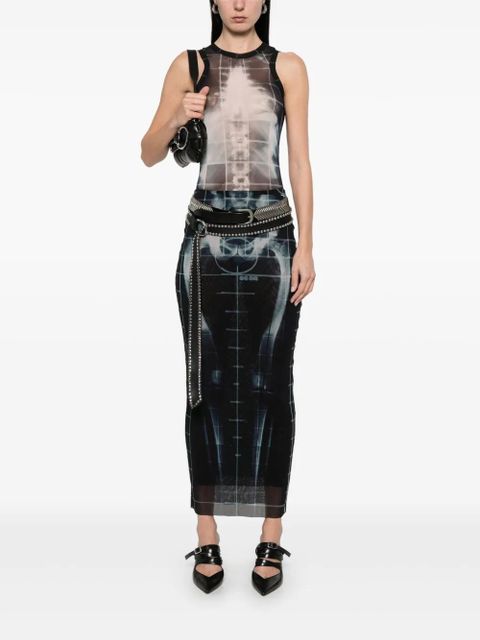 Jean Paul Gaultier X-Ray maxi skirt - Black - zdjęcie produktu nr 2