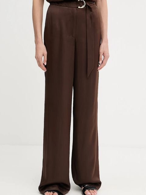 Marciano by Guess spodnie IVA damskie kolor brązowy szerokie high waist 5YGB17 7350A - zdjęcie produktu nr 1