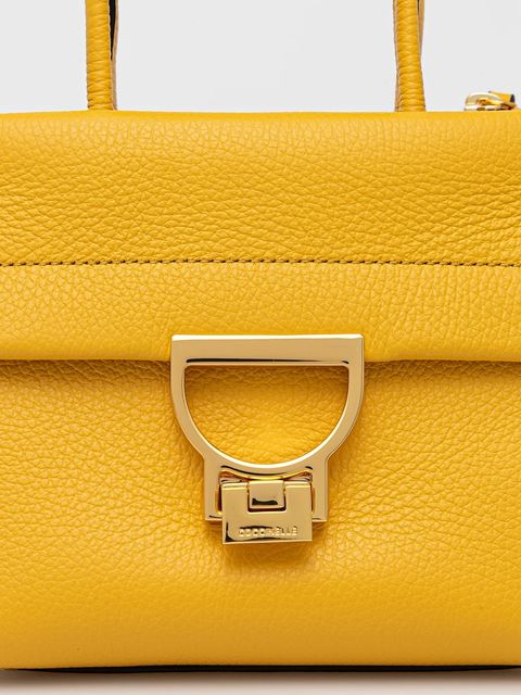 Coccinelle torebka skórzana ARLETTIS kolor żółty MD5 18 02 01