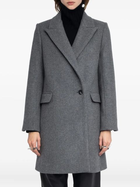 Zadig&Voltaire single-button coat - Grey