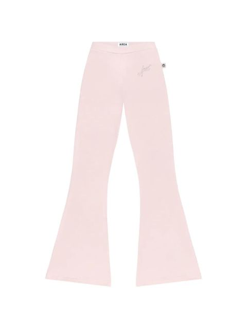 AREA crystal-embellished track pants - Pink - zdjęcie produktu nr 1