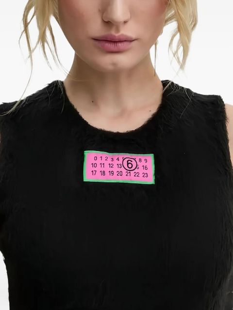 MM6 Maison Margiela Numbers-motif body - Black