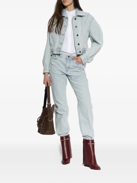 Givenchy collarless button shirt - White