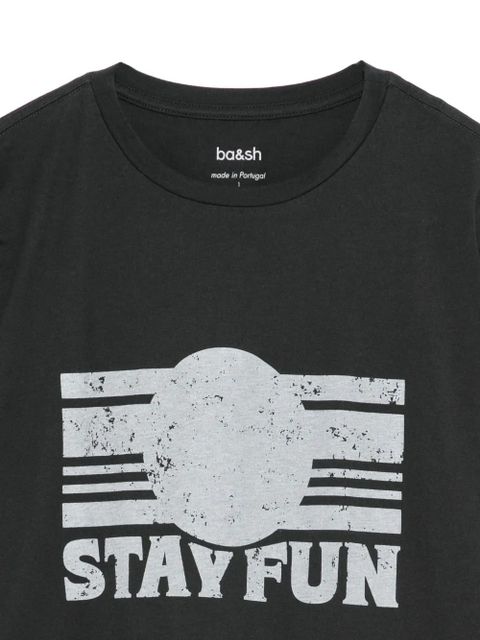 Ba&Sh graphic-print cotton t-shirt - Grey - zdjęcie produktu nr 2