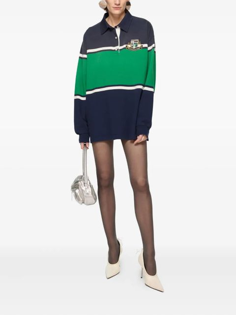 Acne Studios stripe-panel jersey dress - Blue - zdjęcie produktu nr 2