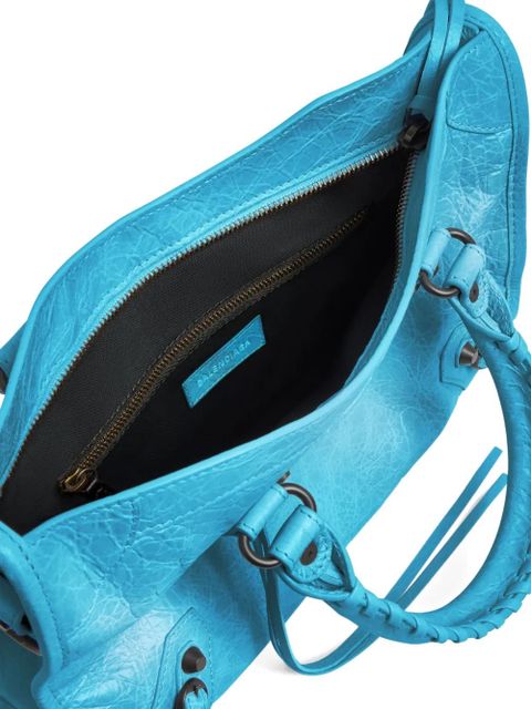 Balenciaga small Le City braided-handles tote bag - Blue