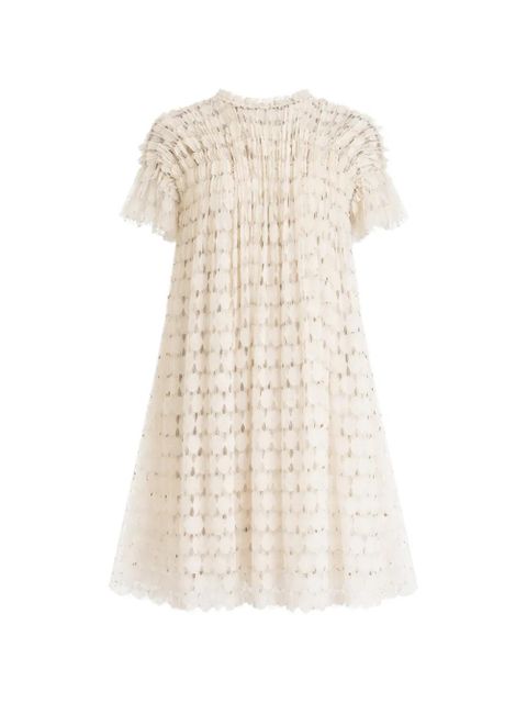 Ulla Johnson Layla ruffled mini dress - Neutrals - zdjęcie produktu nr 2
