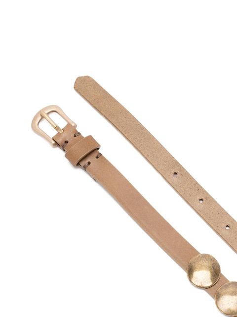 Golden Goose studs-embellishment leather belt - Brown - zdjęcie produktu nr 2