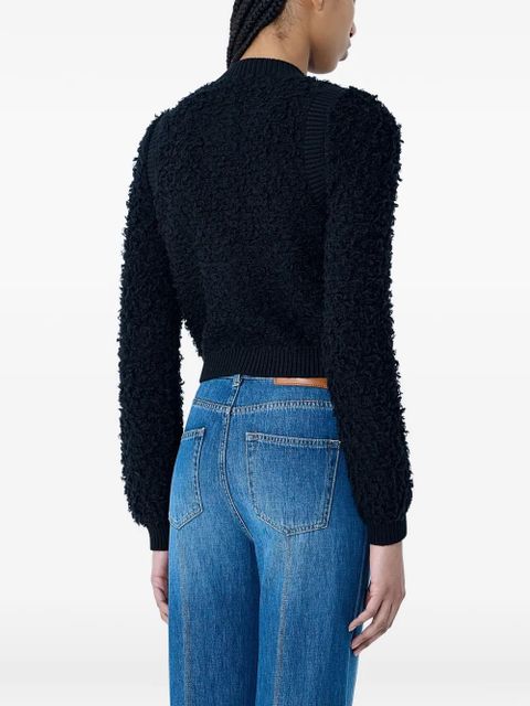 Chloé button-front cropped cardigan - Black - zdjęcie produktu nr 2