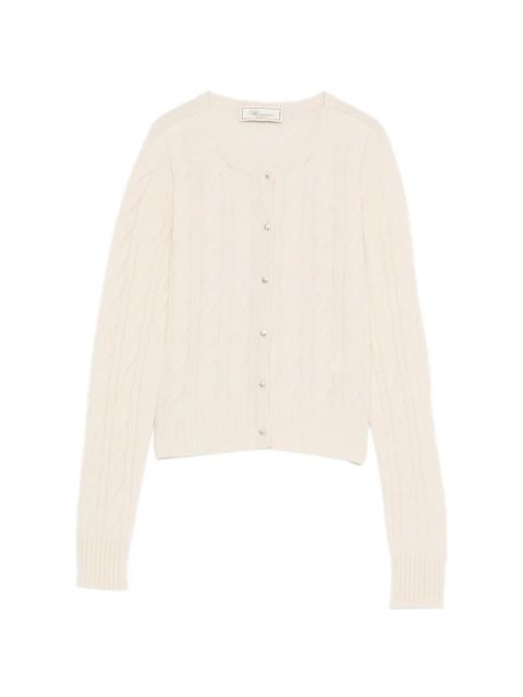 Blumarine cable-knit buttoned knitwear - Neutrals - zdjęcie produktu nr 1