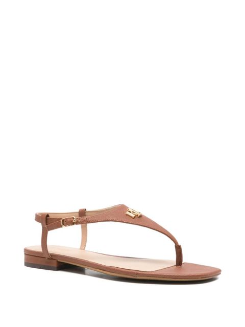 Lauren Ralph Lauren buckle-fastening leather sandals - Brown